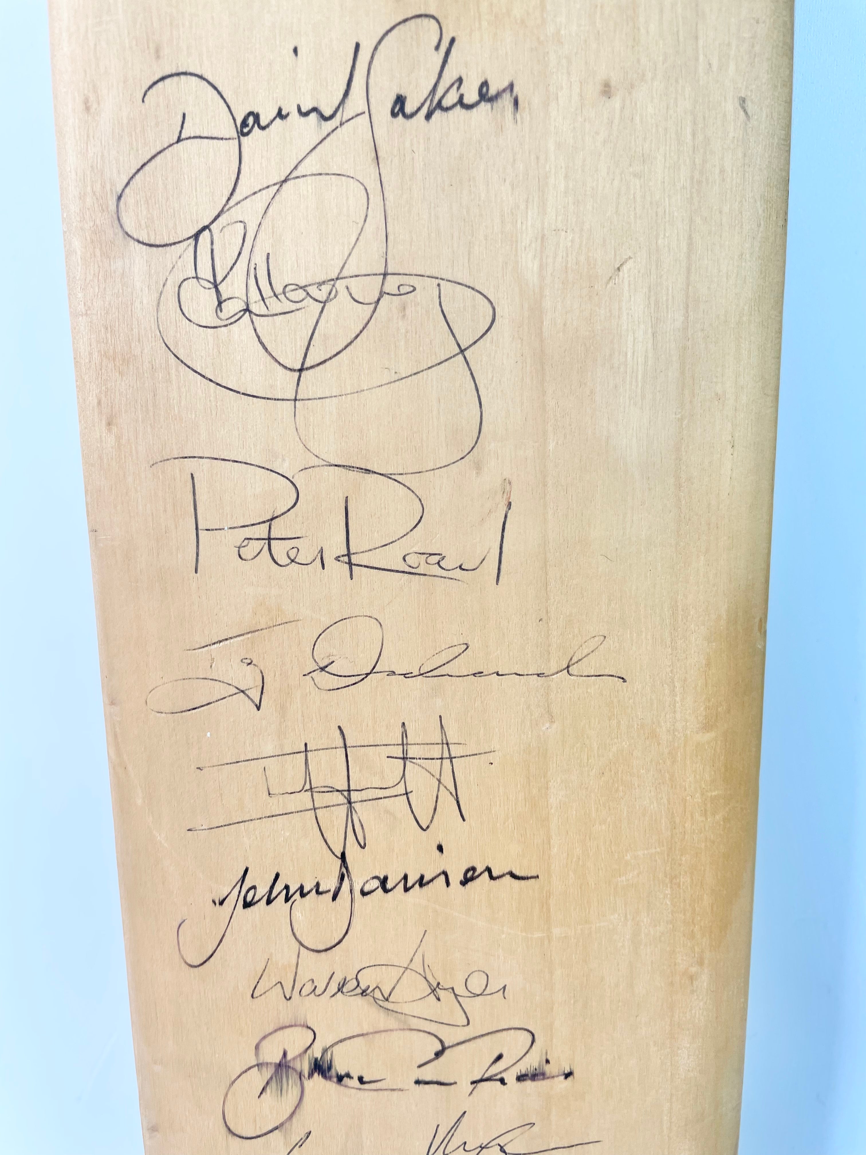 Signed Victorian Bushrangers 1990s Era Cricket Bat