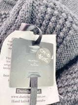 Danielle Chiel Black Cable Knit Handmade Garment NWT - Small