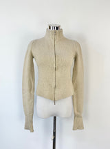 Max Mara Ecru Wool & Cashmere Knitwear Top - AU6