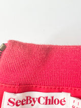 See By Chloé Red Mini Skirt - AU16