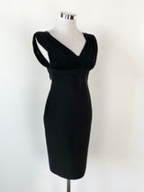 Vintage Herve L. Leroux Black Bodycon Dress - AU8