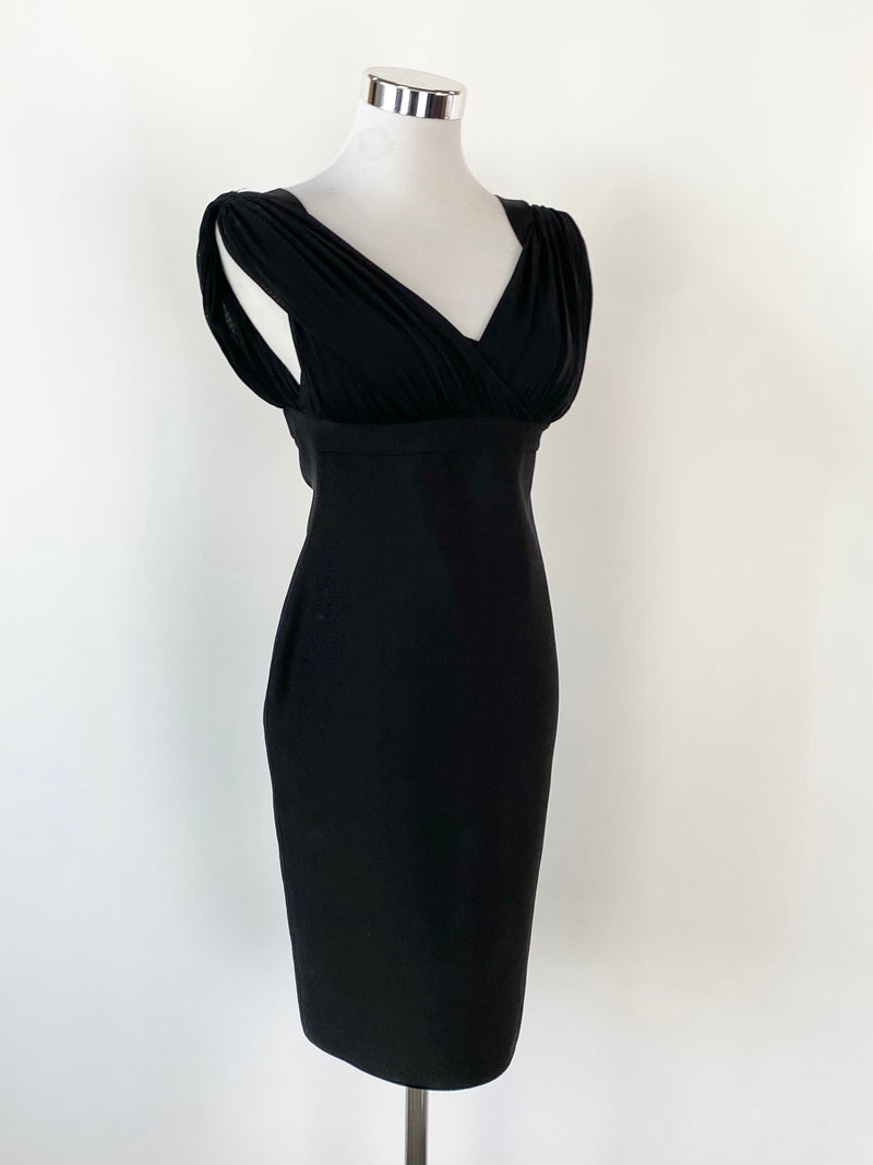 Vintage Herve L. Leroux Black Bodycon Dress - AU8