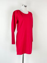 Kuwaii Scarlet Red Long Sleeve Wool Top - AU10/12