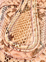 Blush Pink Aligator Texture Bag