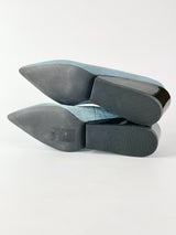 Cheap Monday Blue Denim Pointed Toe Wedges - EU40