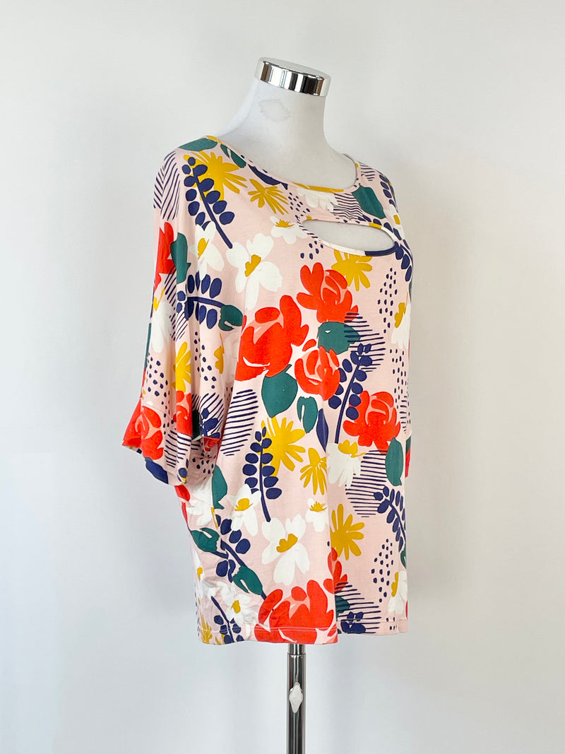 So! Indesign Multicolour Floral Relaxed Fit Top - M
