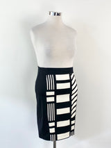 Jane Lamerton Black & White Pencil Skirt - AU12
