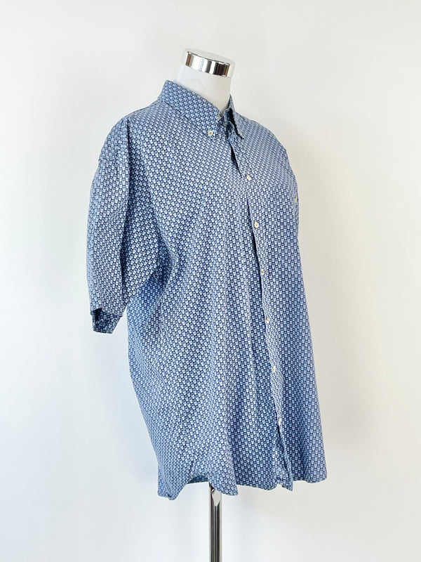 Vintage Pepsi Max Navy Blue Short Sleeve Shirt - S