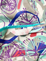 Lisa Ho Abstract Floral Patterned Silk Midi Skirt - AU10
