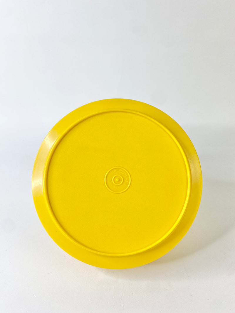 Tupperware Sunflower Yellow Lidded Dish