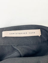 Christopher Kane Black Silk Blouse with Back Frills - AU8
