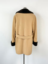 Mackintosh of New England Beige Wool Coat - M