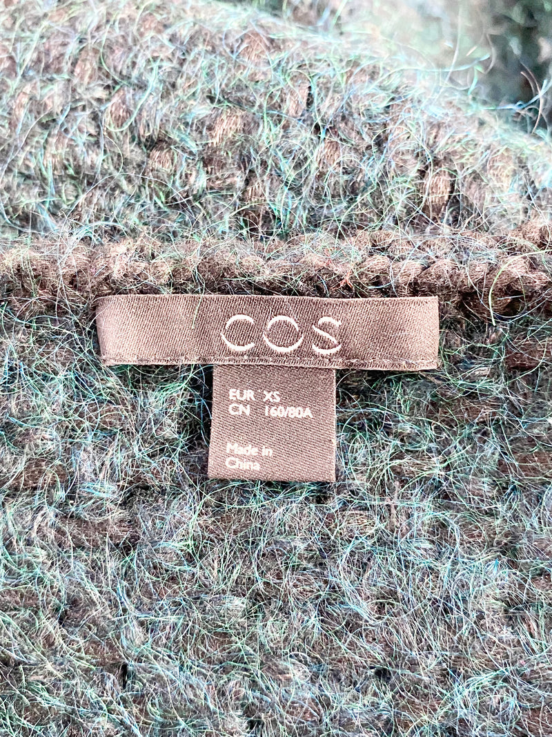 Cos Pine Green Wool & Mohair Top - AU6
