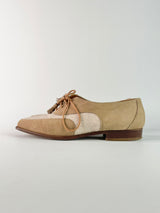 Fratelli Rossetti Taupe Suede Lace Up Shoes - EU36.5