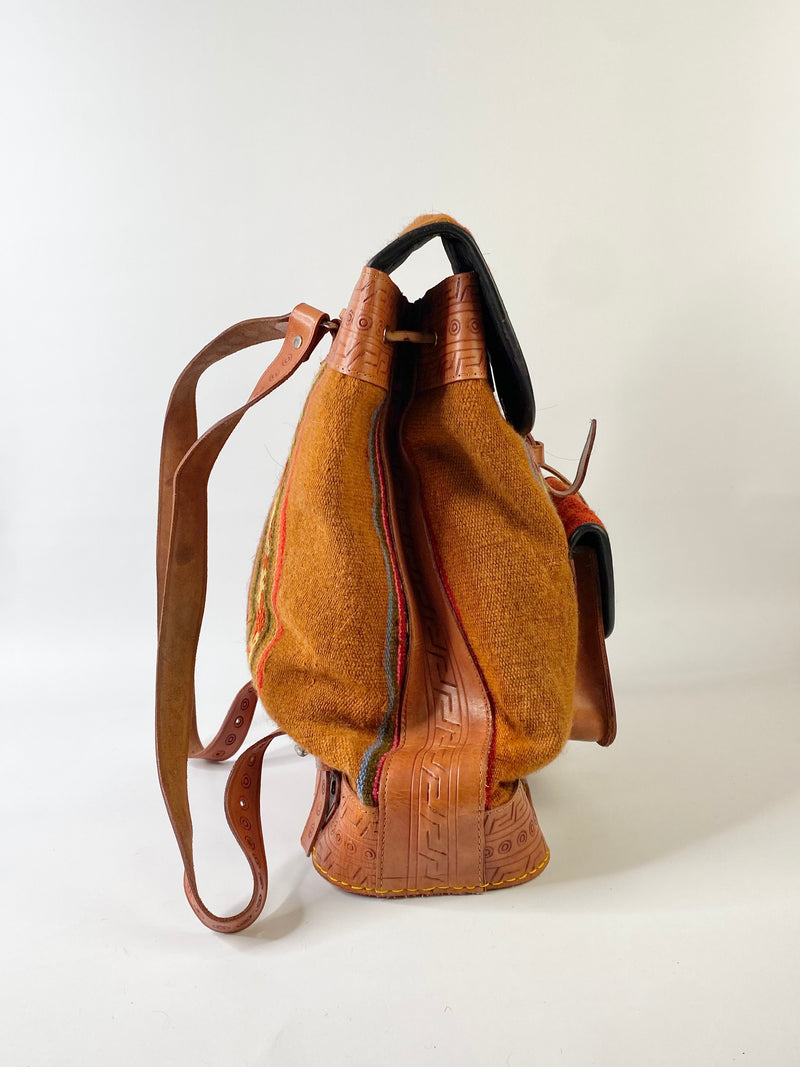 Peruvian Burnt Orange Backpack