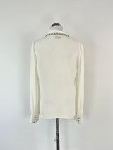 Weill White Sheer Long Sleeve Shirt - AU12