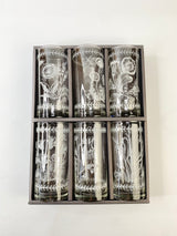 Portmeirion Botanical Etched Hi-Ball Glasses