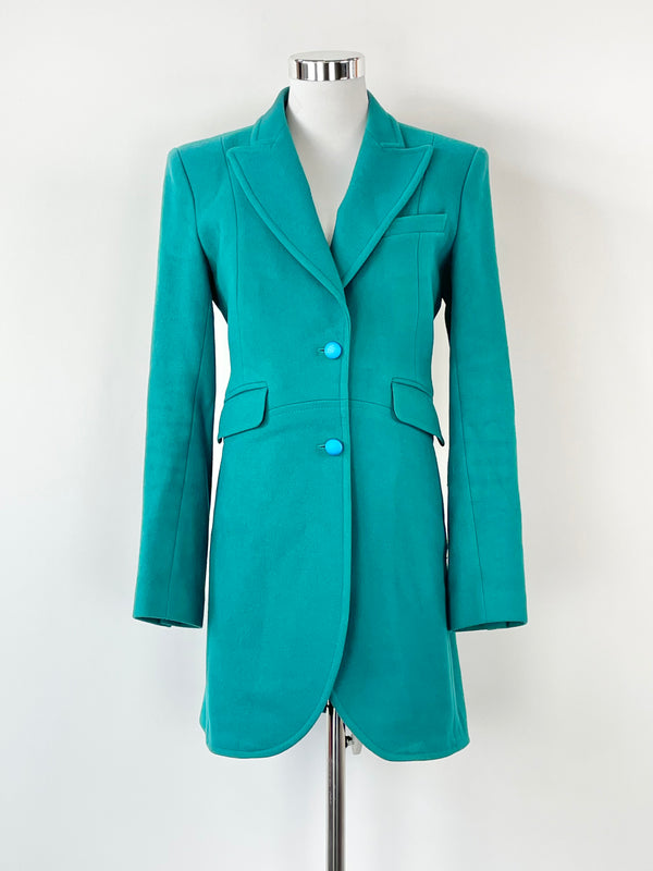 Godwin Charli Turquoise Wool Blend Coat - AU8
