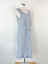 Kondo White & Blue Knit Sleeveless Dress - AU12