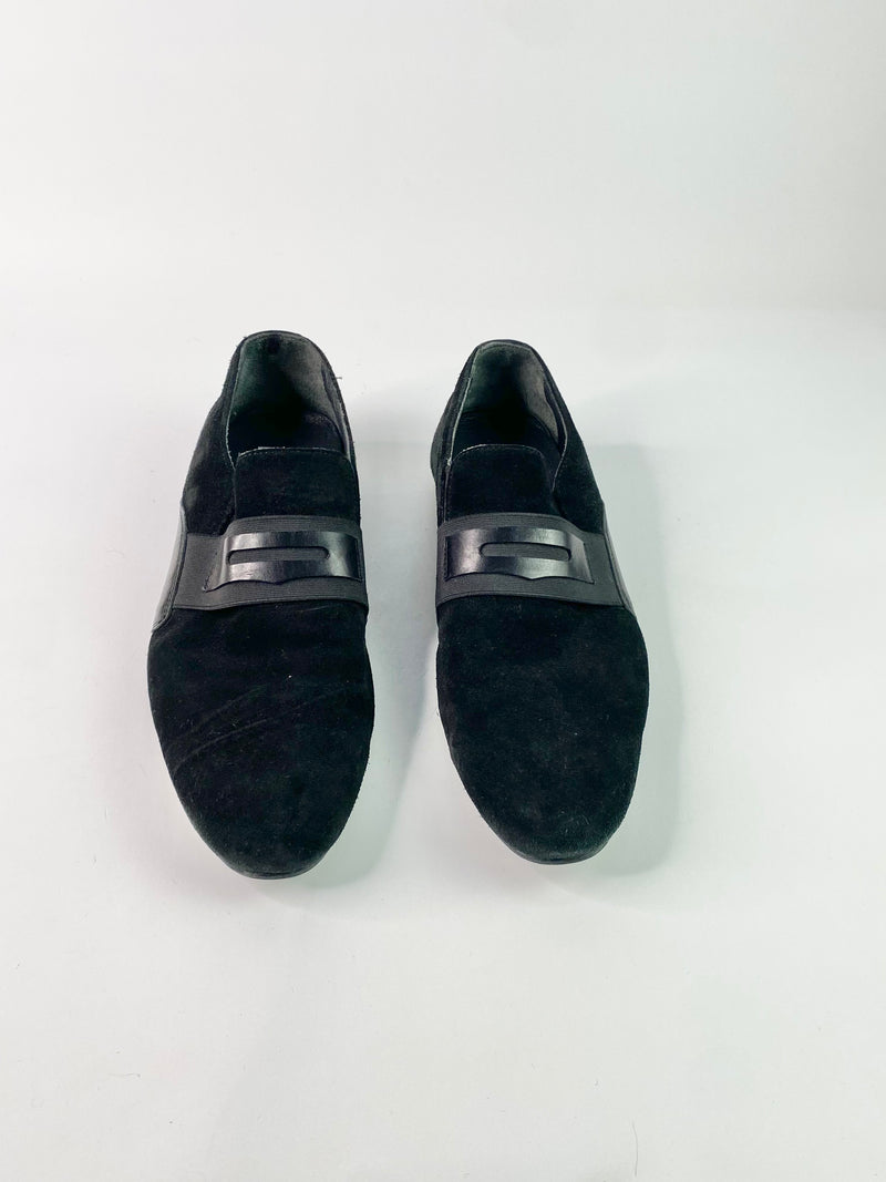 Marco Orvari Black Suede Loafers - EU41