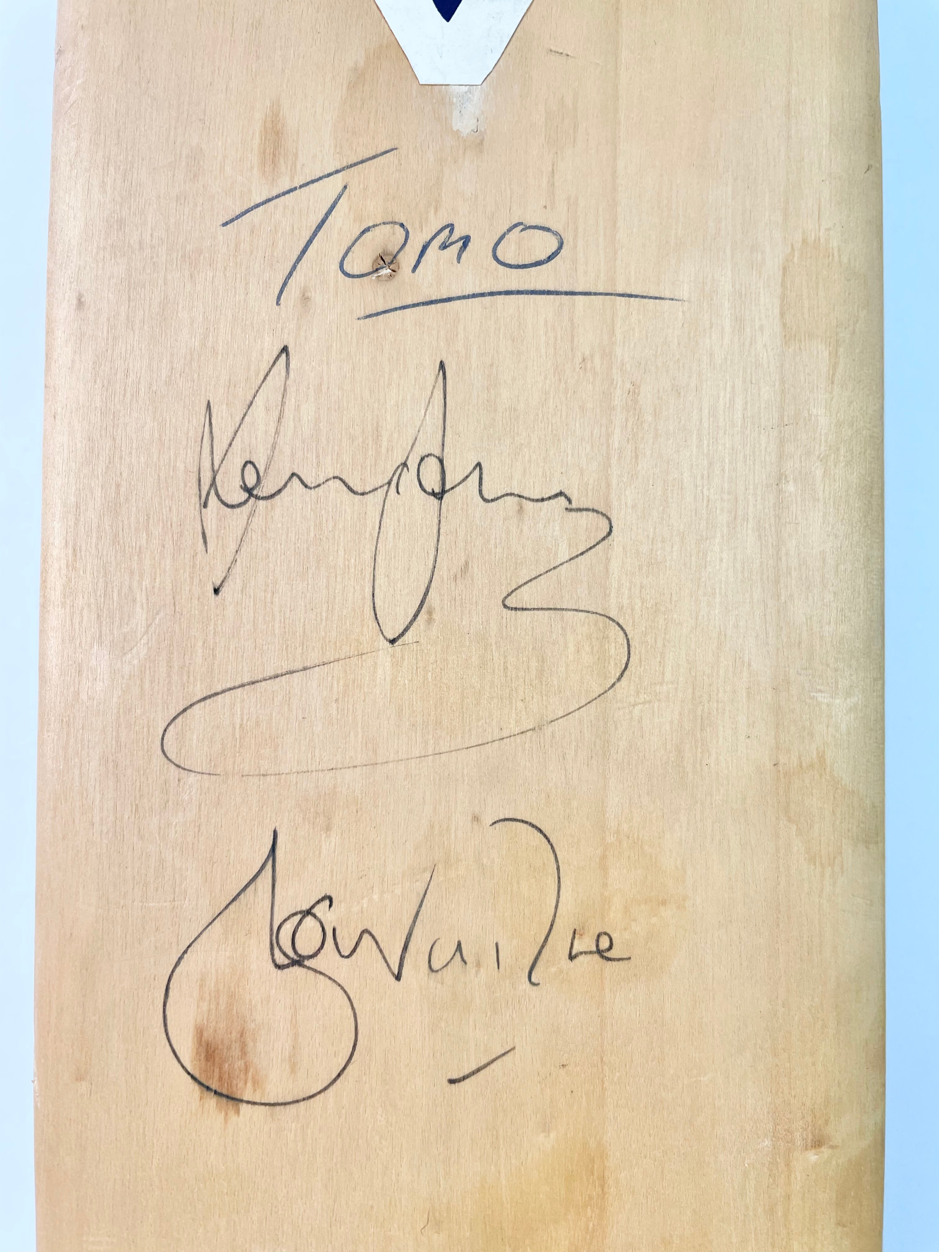Signed Victorian Bushrangers 1990s Era Cricket Bat