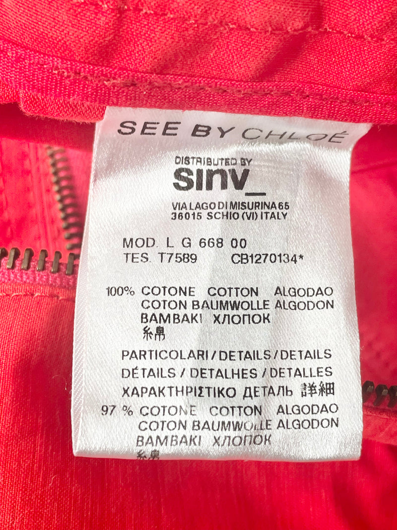 See By Chloé Red Mini Skirt - AU16
