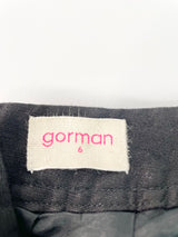 Gorman Black Linen Midi Skirt - AU6