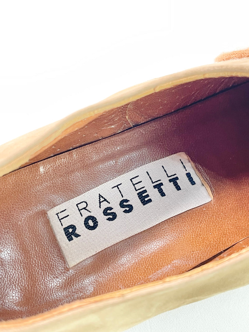 Fratelli Rossetti Taupe Suede Lace Up Shoes - EU36.5
