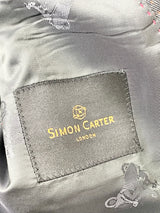 Simon Carter Charcoal Striped Wool Jacket - M