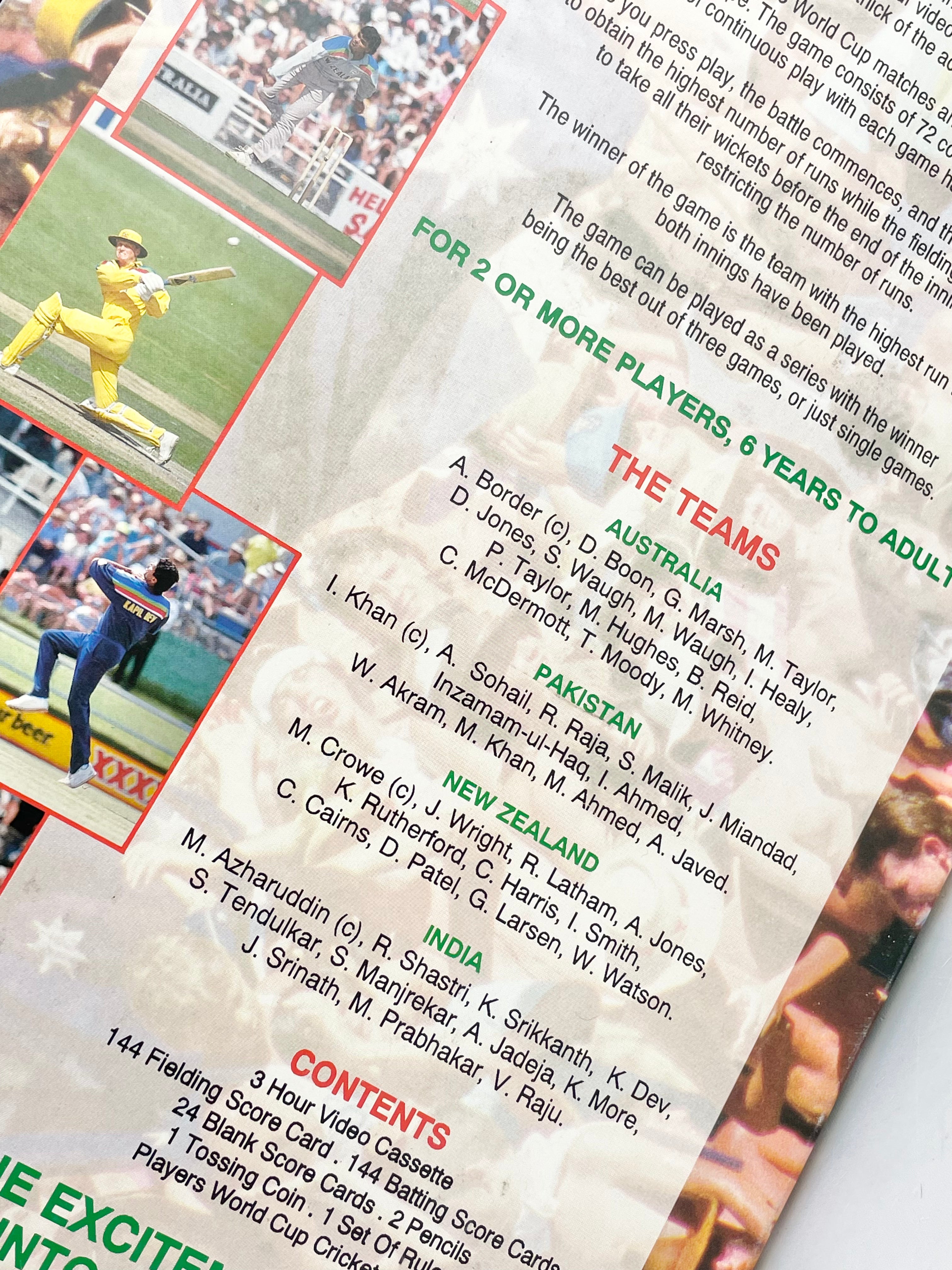 Vintage Cricket The Interactive Television Board Game