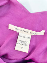 Diane von Furstenberg 'Pepet' Grape Draped Mini Dress - AU8