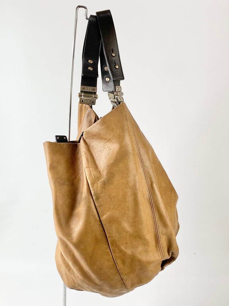 Scanlan Theodore Tan Leather Tote Bag