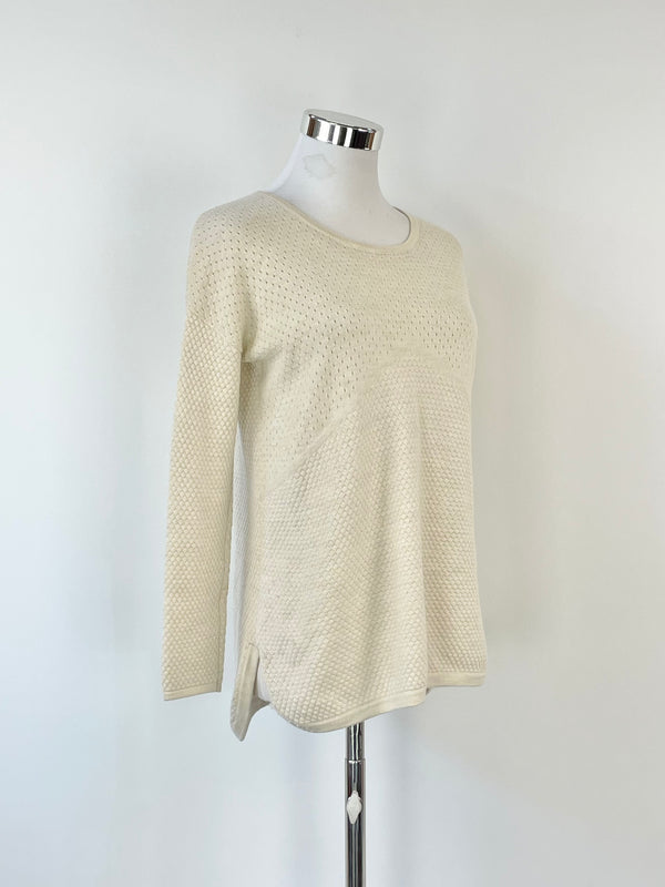 Ella Sanders Cream Merino Knit Sweater - XS