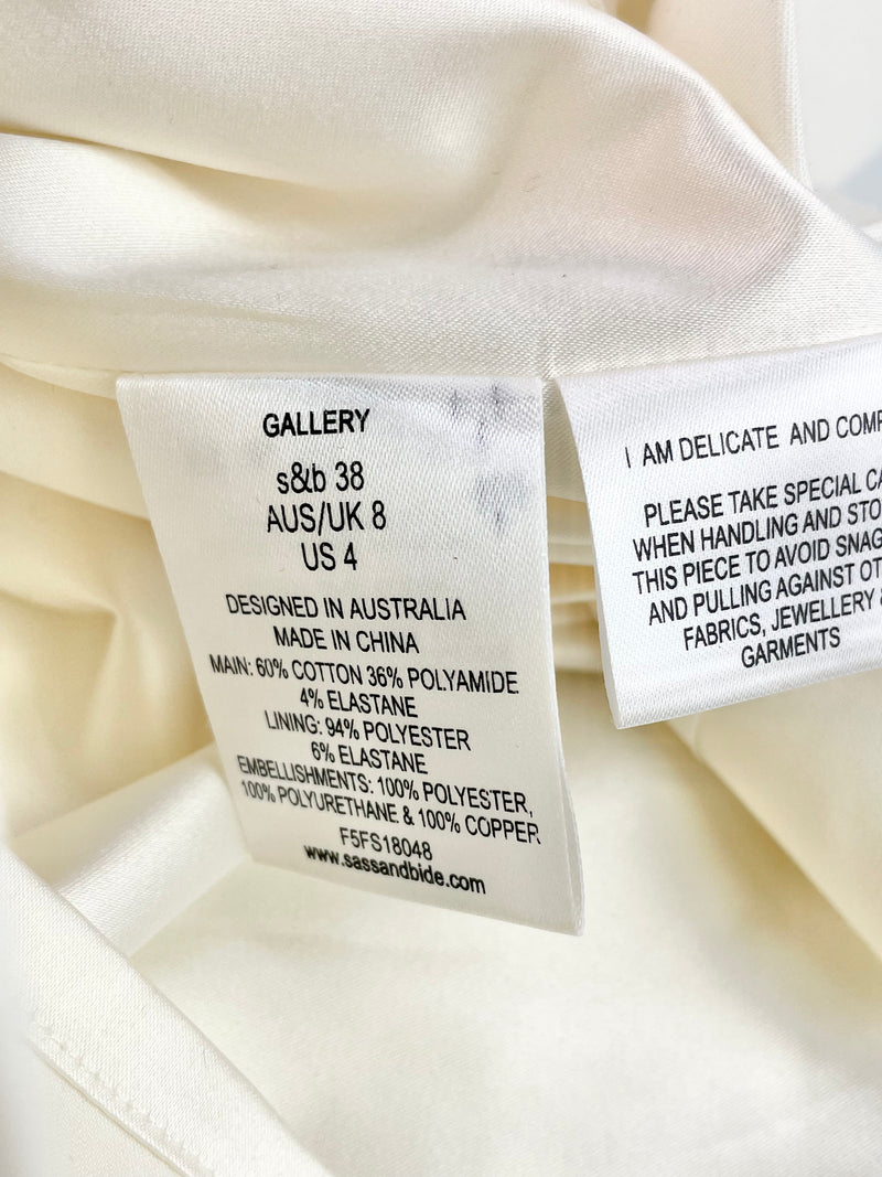 Sass & Bide White Gallery Mini Dress - AU8