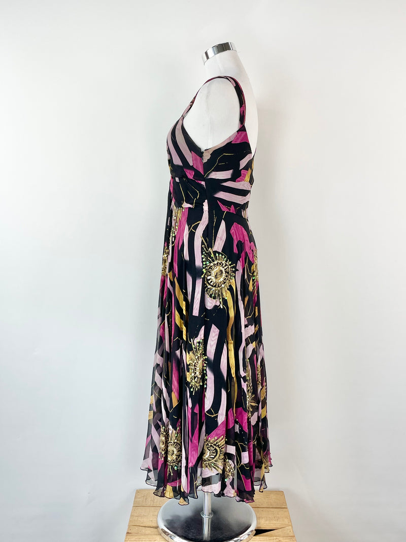 Diane von Furstenberg Multicolour Mikhail Silk Dress - AU6