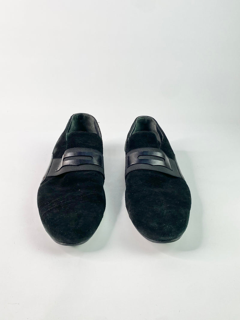 Marco Orvari Black Suede Loafers - EU41
