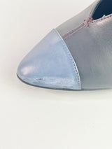 Scanlan Theodore Black Leather Blue Toe Stilettos - EU39