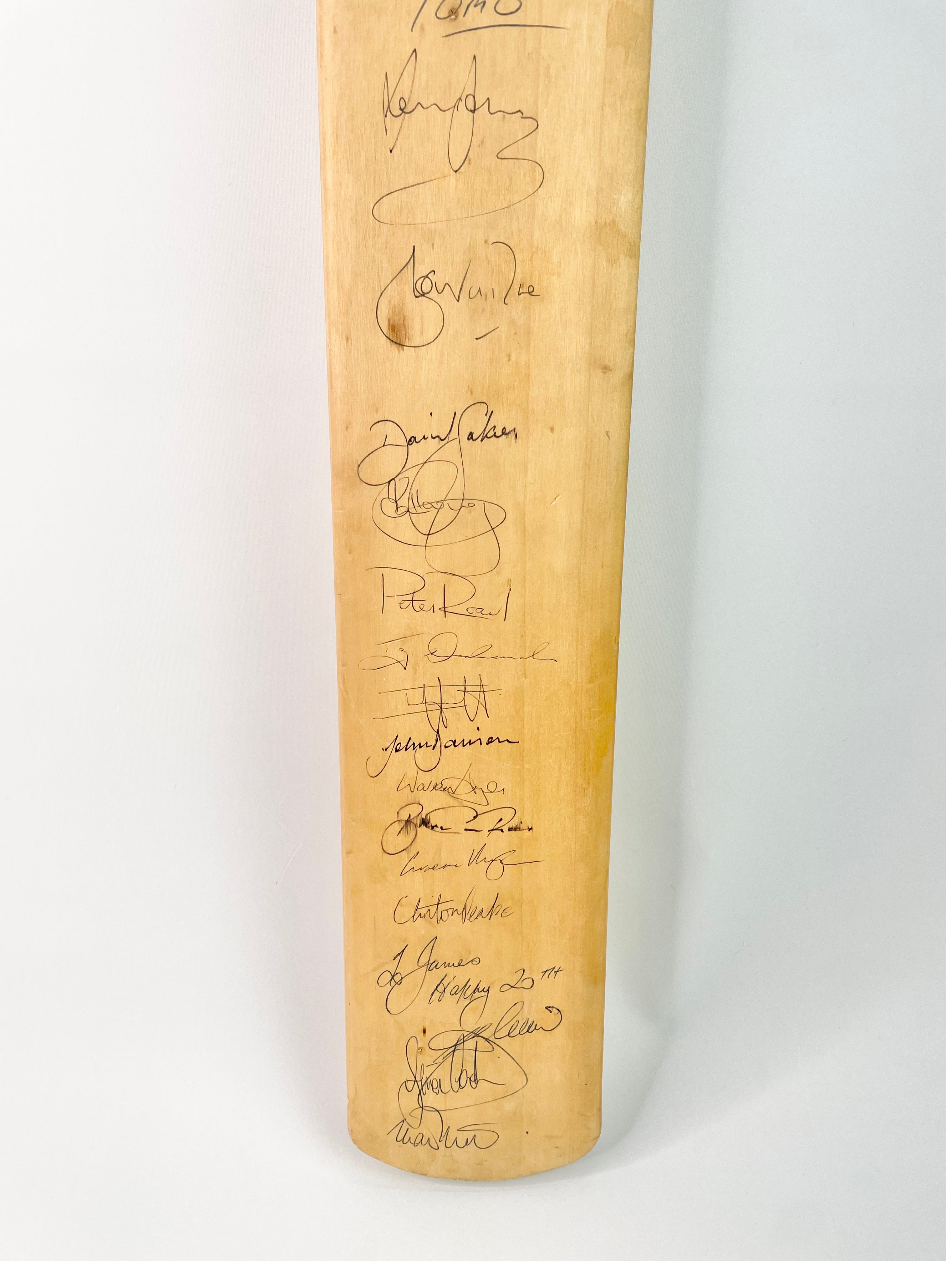 Signed Victorian Bushrangers 1990s Era Cricket Bat