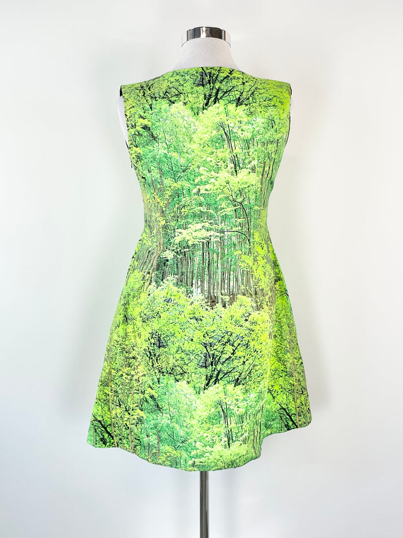 Get Cutie Co. Green Forest Print Midi Dress - AU16