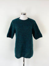 Cos Pine Green Wool & Mohair Top - AU6