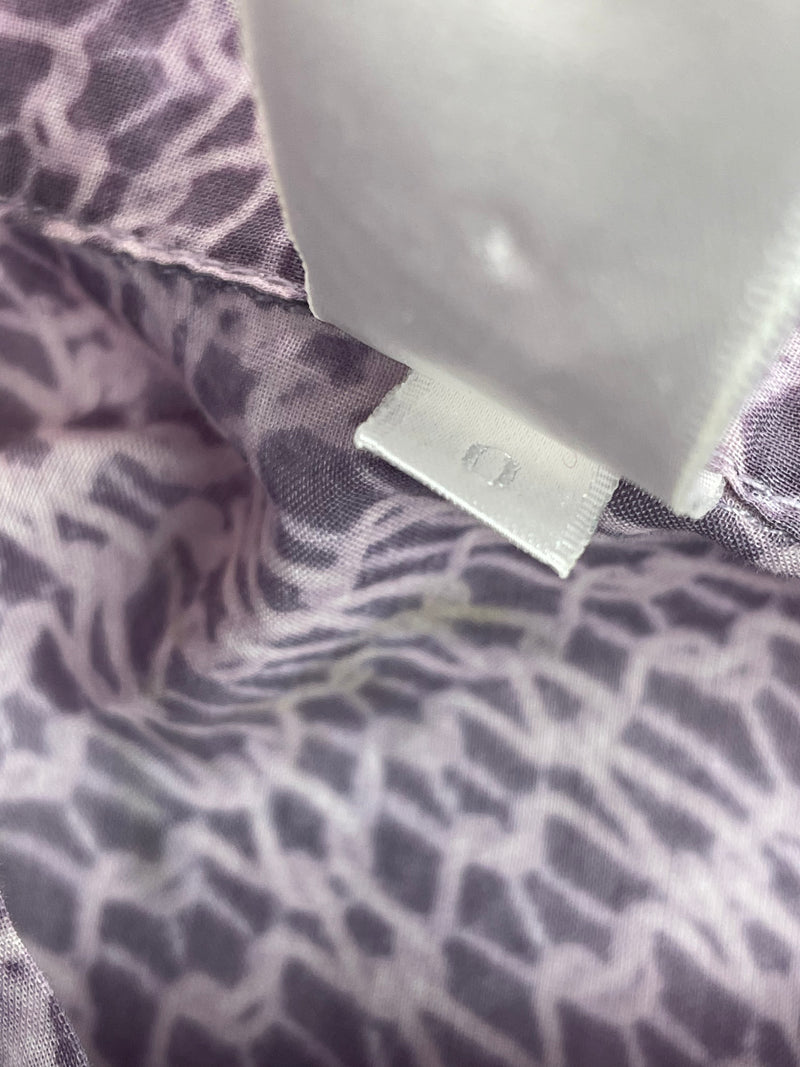 Zimmermann Lavender Patterned Short Sleeve Dress - AU6/8