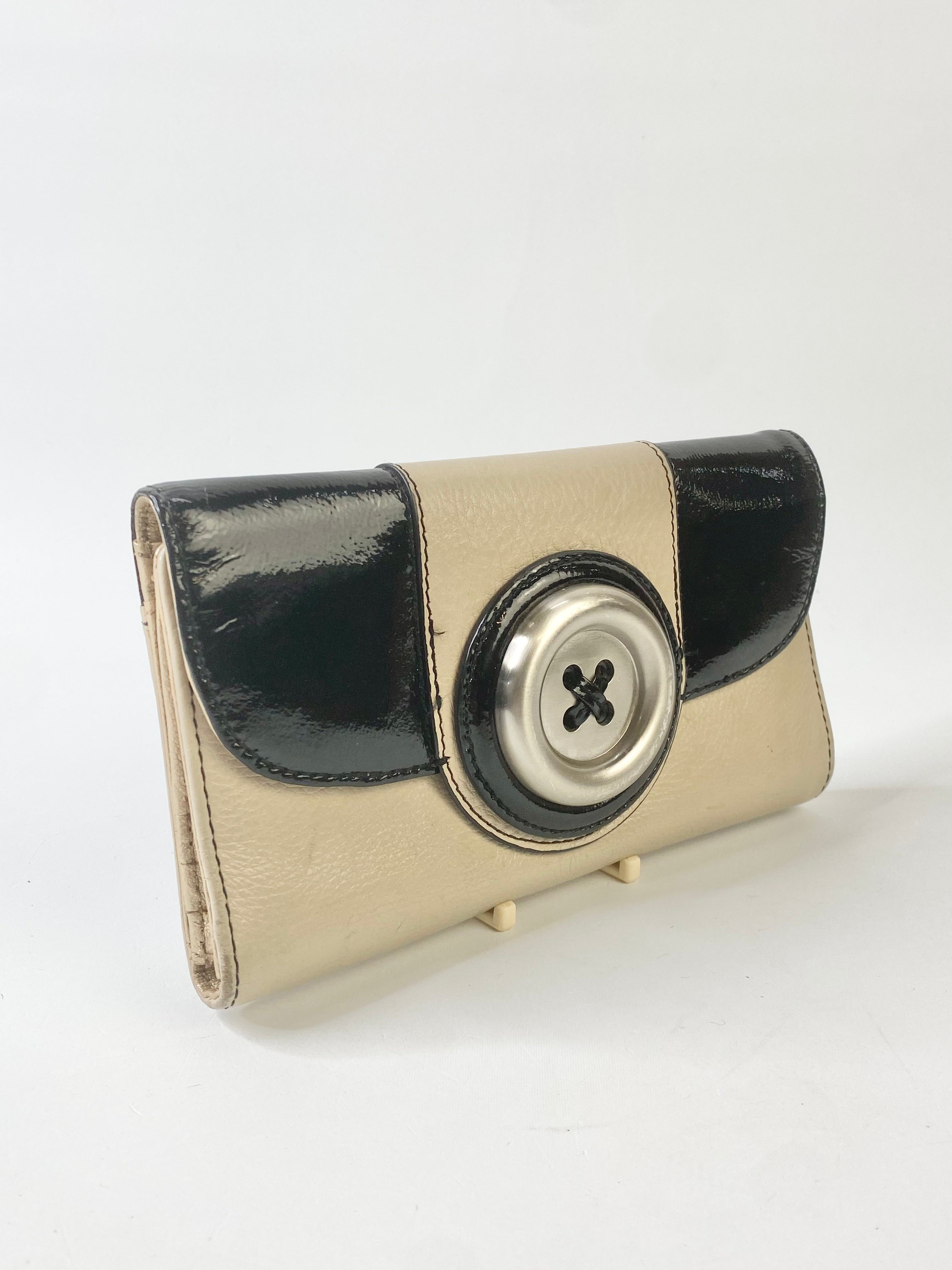 Mimco Vanilla & Black Wallet