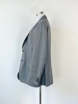 Simon Carter Charcoal Striped Wool Jacket - M