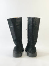 Costume National Black Suede Calf Boots - EU38.5