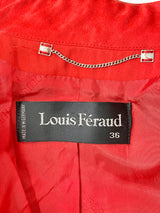 Louis Feraud Red & Taupe Two Pce - AU6