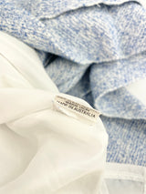 Kondo White & Blue Knit Sleeveless Dress - AU12
