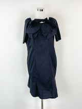 Marni Black Bow Tie Midi Dress - AU12