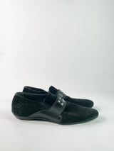 Marco Orvari Black Suede Loafers - EU41