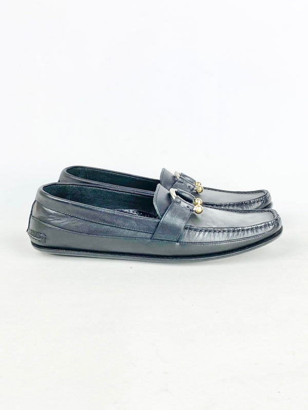 Yves Saint Laurent Rive Gauche Black Loafers - EU 37.5