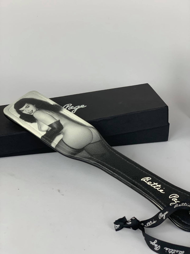 Bettie Page Satin Restraints & paddle New In Box